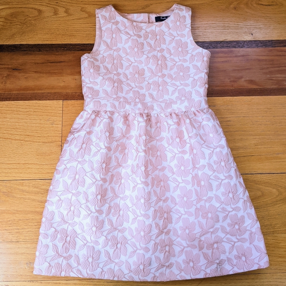 BROOKS BROTHERS jacquard pink dress